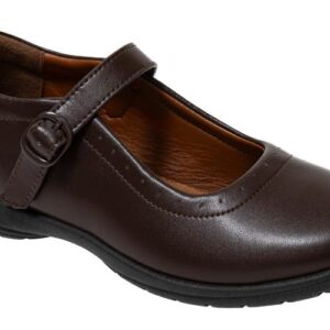 Hush Puppies Scala Mary Jane Buckle Brown